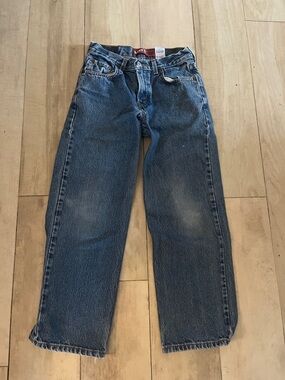 Levi's- kids size 14 (27x27) - Straight Jeans in Medium Blue Denim